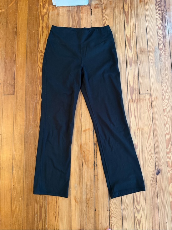 Pants - Black Pull-On Yoga Pants Womens Medium Straight Leg Athletic Workout Pants